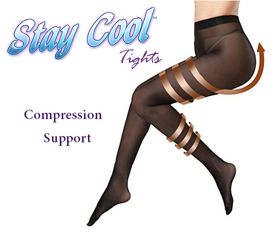 STAY COOL Light Shimmer FITNESS TIGHT Run Resistant Compression Support  Designed for DANCE Teams – 241 Pantyhose 2 for 1 Pantyhose by Tamara Hosiery
