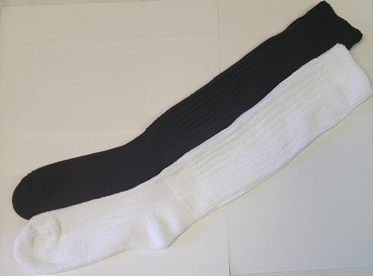 TAMARA SLOUCH SOCKS Extra Long Thick Ribbed Leg Warmer Style WHITE