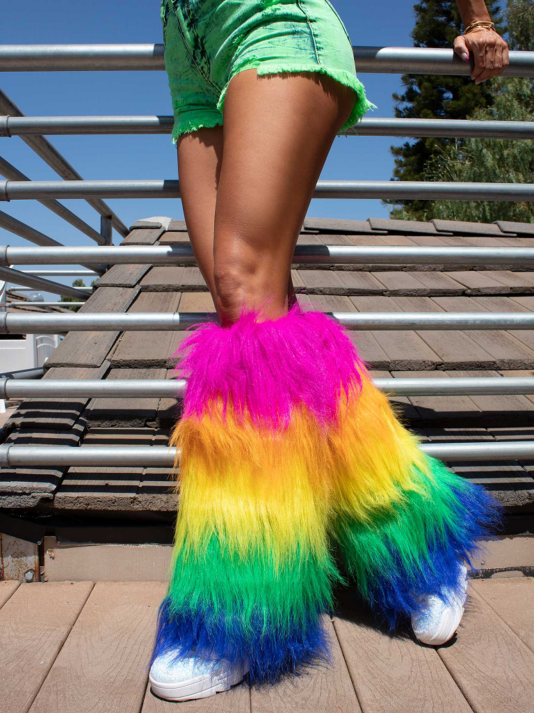 Furry Rainbow , Leg Warmers